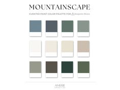 the mountainscape color palette is shown