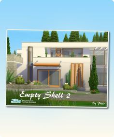 Sims 4 House CC: Empty Shell 2 By Philo