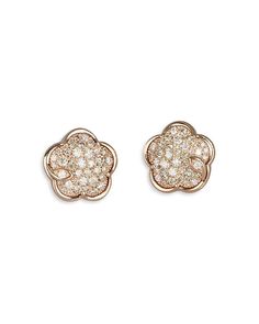 Pasquale Bruni 18K Rose Gold Petit Joli Diamond Flower Stud Earrings - Exclusive Jewelry & Accessories - Bloomingdale's Elegant Rose Gold Cubic Zirconia Flower Earrings, Formal Rose Gold Cubic Zirconia Flower Earrings, Rose Gold Cubic Zirconia Flower Earrings For Formal Occasions, Luxury Flower-shaped Cluster Earrings For Formal Occasions, Luxury Flower Shaped Cluster Earrings For Formal Occasions, Luxury Flower Shaped Cluster Earrings For Formal Events, Rose Gold Diamond Flower-shaped Earrings, Rose Gold Flower Shaped Diamond Earrings For Formal Occasions, Elegant Rose Gold Flower Shape Cluster Earrings