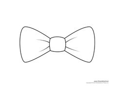 a drawing of a bow tie on a white background