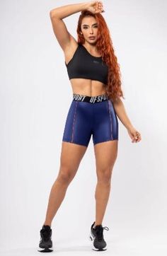 High-waisted athletic shorts with branded elastic, one size fits all expandable, featuring secure seams for high-impact training. Ladies' biker shorts, thick microfiber fabric, knitted material composition: 80% polyester, 20% elastane. Snug fit through hip, thigh, and leg opening. High rise, sits on or above the natural waist. Designed to sculpt, streamline and smooth. This fabric has a moisture-wicking finish, helping you stay comfortable and cool while you workout, with a soft sheen finish. Train in confidence with this biker short, designed to sit mid-thigh and flatter your natural shape. Whether you're heading out for a jog or running errands with the kids, our apparel is made to work out, live in, and lounge. Featuring a soft elasticated waistband. This style is fully flat seamed to e Sporty High-stretch Biker Shorts, Mid-thigh Length, Casual High Stretch Squat Proof Shorts, High Stretch Squat Proof Casual Shorts, Breathable High-waisted Athletic Shorts For Sports, High Stretch Above Knee Athletic Shorts For Workout, Breathable High Stretch Training Shorts, High Stretch Breathable Shorts, High Stretch Breathable Training Shorts, Breathable Mid-thigh Gym Shorts