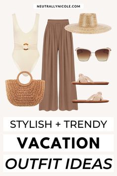 vacation outfit ideas for summer beach resort getaway Amazon Vacation Outfits 2024, Cabo Outfits Vacation Style, Womens Summer Outfits, Resort Vacation Outfits, Cabo Outfits, Hawaiian Clothing, Vacation Outfit Ideas, Cute Vacation Outfits