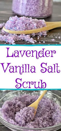 Vanilla Salt, Salt Scrub Diy, Salt Scrub Recipe, Bath Scrub, Savon Diy, Scrub Diy, Bath Scrubs