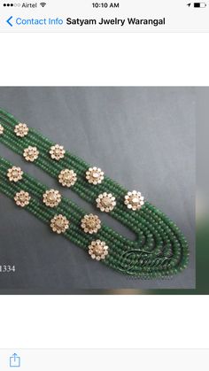 Emeralds Beaded Necklace Patterns, Emerald Bead, Necklace Patterns, India Jewelry, Emerald Jewelry, Classic Jewelry, Elegant Necklaces