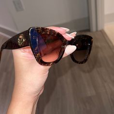 Brand New Fendi Cat-Eye Sunglasses. Purchased Sept 2021 For $450. Comes With Fendi Case, Cleaning Cloth, And Shopping Bag. Luxury Brown Cat Eye Sunglasses, Fendi Glasses, Gentle Monster Sunglasses, Black Aviator Sunglasses, Mesh Heels, Fendi Sunglasses, Rose Gold Sunglasses, Fendi Accessories, Christian Louboutin So Kate