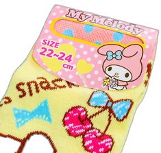 Sweet Pink Socks For Gifts, Favorite Dessert, Kawaii Shop, Cute Outfit, Sanrio Characters, My Melody, Colorful Prints, Hello Kitty, Cute Outfits