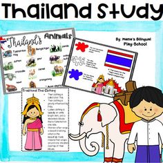 an image of thailand study with pictures and text