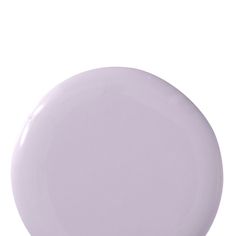 a white plate with a light purple color on the top and bottom, against a white background