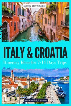 Italy and Croatia are two of the best destinations in Europe and if you can’t decide which one to visit, there’s good news: you can easily visit both during the same trip! These three itineraries cover a similar route that are adapted and added on to for itineraries of different lengths so you’ll be able to find one that fits your travel plans. Here are Italy and Croatia itinerary ideas perfect for one week or 7 days, 10 days, 2 weeks or 14 days in these two amazing countries! Croatia Itinerary, Itinerary Ideas, Italy Itinerary, Couples Vacation, Europe Itineraries, Explore Italy, Italy Travel Guide, Croatia Travel, Europe Travel Guide