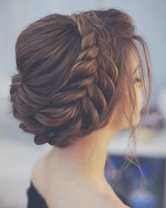 Imagen de braid, hairstyle, and fashion Sanggul Modern, Gorgeous Braids, Wedding Hair And Makeup, Braid Styles, Bridesmaid Hair, Prom Hair, Pretty Hairstyles, Up Hairstyles