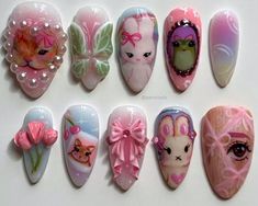 Rococo Nails, Pressons Nails, Winter Sets, Aurora Nails, Wow Nails, Hand Pain, Crazy Nails, Nail Ring, Nail Stuff