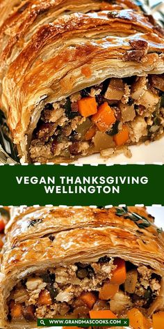 This Vegan Wellington brings seasonal flavors together with a savory filling, crispy pastry, and a touch of elegance! A perfect vegan option that everyone will love at the Thanksgiving table. Vegan Wellington Christmas, Wellington Vegetarian, Vegan Wellington, Vegan Thanksgiving, Vegan Options, Thanksgiving Table, Christmas Recipes, Family Dinner, Wellington