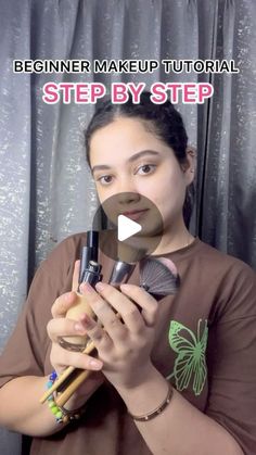 Saloni💎 on Instagram: "Step by step makeup tutorial beginners 

#makeuptutorial #beginner #reels #video #trendingreels #viralvideos" Makeup Step By Step For Beginners, Makeup Tutorial Beginners, Step By Step Makeup Tutorial, Claudia Jessie, Step By Step Makeup, Makeup Tutorial Step By Step, Reels Video, Makeup Tutorial For Beginners