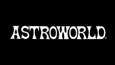 the logo for astroworld on a black background