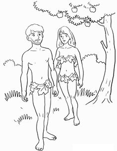 a man and woman standing next to each other under a tree with apples on it