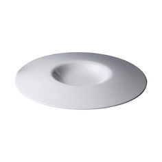 an empty white plate on a white background