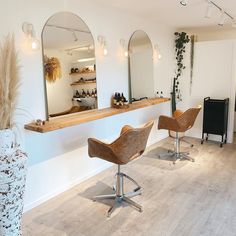 the salon is clean and ready for customers to use