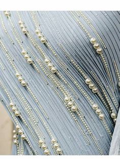 Tambour Beading, Gaurav Gupta, Pearl Embroidery, Long Gowns, Tambour Embroidery, Pearl Details, Couture Embroidery