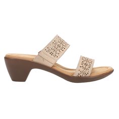 Style meets comfort in the Easy Spirit Crista sandals. This sandal features a round toe, superior arch support and a flexible outsole for maximum comfort. Heavy on the benefits, light on you! $69.97 Beige Slip-on Sandals With Arch Support, Adjustable Heels With Arch Support And Round Toe, Comfortable Open Toe Heels With Arch Support, Comfortable Beige Heels With Cushioned Footbed, Beige Synthetic Sandals With Ortholite Insole, Synthetic Sandals With Arch Support And Open Heel, Medium Width Slip-on Sandals With Arch Support, Synthetic Open Heel Heels With Ortholite Insole, Comfortable Heels With Arch Support And Round Toe