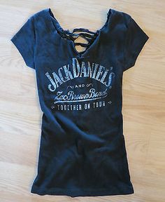 Jack Daniel's Zac Brown Band Black Stretch Knit Corset Back T-shirt Top XS XXS Knit Corset, Zac Brown, Zac Brown Band, Best Shirt, Corset Back, Knit Tops, Dress Clothes, Black Stretch, Shirt Top