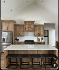 Minwax Weathered Oak Stain, Small Cabin Kitchen Ideas, Minwax Weathered Oak, Knotty Alder Kitchen Cabinets, Alder Wood Cabinets, Kitchen With Wood Cabinets, Moving New House