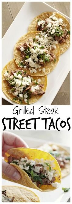 grilled steak street tacos are an easy and delicious appetizer that is ready in under 30 minutes