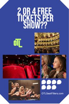 🎟️ Enjoy free entertainment with OTL Seat Fillers! Get 2-4 tickets per show and experience amazing plays, musicals, and more. Join now at OTLSeatFillers.com.