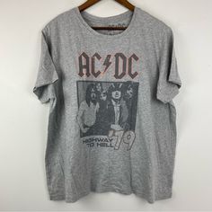 Ac/Dc Size Xl Women’s Gray Highway To Hell Short Sleeve Band Tee T-Shirt Nwt Approximate Flat Lay Measurements Xl -23.5” Pit To Pit -26.5” Length Large -21” Pit To Pit -26” Length (726e)(727e) Gray Cotton Band Merch Tops, Ac Dc Band, Acdc Shirt, Band Tee Shirts, Highway To Hell, Cropped Tee Shirt, Yellow Tees, Muscle T Shirts, Ladies Tee Shirts