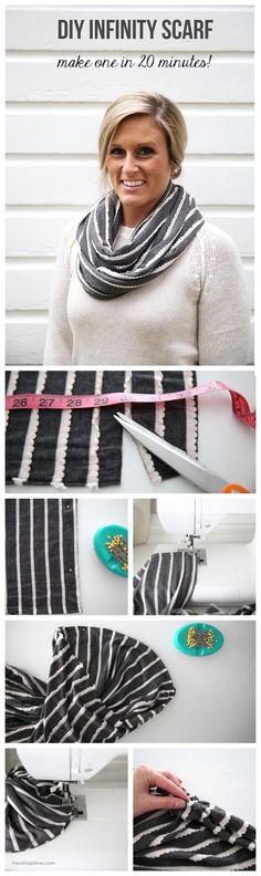 the instructions for how to make an easy scarf with strips of yarn and buttons on it