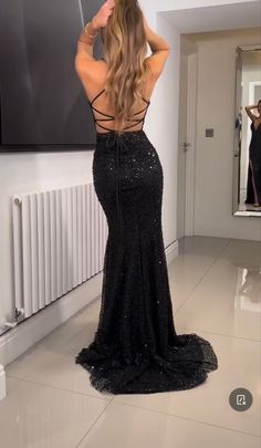 Sparky Black Prom Dress, Black Prom Dress Long Tight Sparkly, Black Glitter Dress Long Prom, Blsck Prom Dress, Black Glitter Dress Prom, Glitter Black Dress Long, Prom Nails For Black Sparkly Dress, Long Black Glitter Dress, Sparkle Black Prom Dress