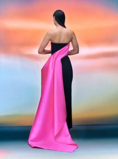 The Kinsley Maxi Dress in Hot Pink & Black – Solace London US Solace London, Color Block Dress, Couture Dress, Wedding Summer, Block Dress, Gala Dresses, Colorblock Dress, Fashion House, Long Dresses