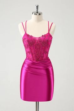 Amzcw Glitter Fuchsia Rushed Corset Short Tight Homecoming Dresses wit – Amzcw Dress Magenta Homecoming Dress, Silk Homecoming Dress, Classy Homecoming Dress, Hoco Court, Short Tight Homecoming Dresses, Wedding Swimwear, Sunshine Dress, Tight Homecoming Dress, Hoco Ideas