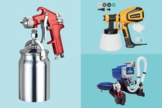 three different types of airbrushes and sprayers