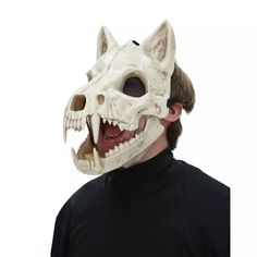 Wolf Mask, Spencers Gifts, Half Mask, Black Horse, Skeletal, Halloween Masks, Just Go, Make Me Smile, Horses