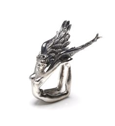 Gabriel Ring Figure Jewellery, Mens Ring Designs, Unusual Rings, Contemporary Ring, Dope Jewelry, Unusual Jewelry, Looks Street Style, Funky Jewelry, Fantasy Jewelry