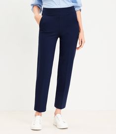 752633 Cheap Pull-on Ankle-length Pants, Petite Ponte Pants, Pants Details, Ponte Pants, Petite Pants, Deep Space, Pocket Pants, Wide Leg Jumpsuit, Style Guide