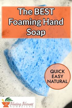 the best foaming hand soap for your body and face is easy to use with only 3 ingredients