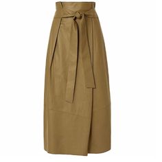 S Light Olive Color. I Am Only Selling Olive Color $1250 Nwt Vince Belted Olive Leather Designer Midi Skirt In Size 10 A Mid-Calf Length And A Wide Sash Switch Up The Style Of This Chic Skirt Made From Buttery-Soft Leather. Hidden Back-Zip Closure Lined Leather Professional Leather Clean Imported Fits True To Size Mushroom Leather Concealed Zip Fastening Along Back 100% Leather (Lamb) Dry Clean Designer Color: Oliv Elegant Beige Belted Skirt, Designer Leather Skirt For Work, Luxury Spring Skirt, Elegant Leather Bottoms For Spring, Chic Leather Skirt For Summer, Luxury Spring Workwear Skirt, Designer Fall Skirt For Workwear, Elegant Beige Leather Bottoms, Designer Skirt For Workwear In Fall