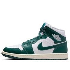 (WMNS) Air Jordan 1 Mid 'Oxidized Green' BQ6472-133 Jordan Mid, Air Jordan 1 Mid, Jordan 1 Mid, Air Jordan, Jordan 1, Jordan, Air Jordans, Green