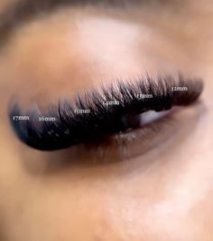 8-15 Mm Lashes, Full Volume Lash Extensions Cat Eye, Red And Black Lashes, Volume Cat Eye Lash Extensions, Lash Ideas, Eyelash Clusters, Small Lashes