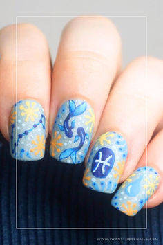 50 pisces nails designs Pisces Nails, Your Birthday Month, Mystical Symbols, Dreamy Ocean, Pisces Zodiac Sign, Nail Art Ideas, Pisces Zodiac, Ocean Themes, Birthday Month