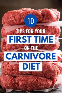 Ensuring you're prepared for your first time on the Carnivore Diet can feel a bit overwhelming. But you can set yourself up for success by using these 10 tips to prep for a meat-only diet. #carnivore #carnivorediet #meatdiet #eatmeat #meateater