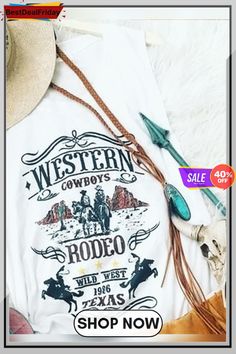 Bestdealfriday White Crew Neck Sleeveless Shirts Tops 9106484 White Top Women, Rodeo Shirts, Sleeveless Shirts, White Crew Neck, Vintage Casual, Cowgirl Style, Casual Tank Tops, Online Tops, Sleeveless Shirt