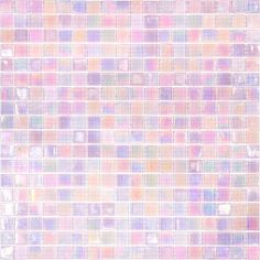 Pearlescent Sheer Pink Glossy Squares Glass Pool Tile