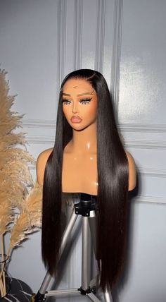 Super Easy Install, Beginner Friendly Soft&Durable, Can be Restyled & Dyed Pre-plucked with Baby Hair Can Be Mid & Side Parted Hair Information Hair Material 100% Human Virgin Hair  Lace Size 13x6 Front/ 5x5 Lace/6x4 Wear Go Hair Texture Straight  Wig Length 16-30 Inches Density 180% Cap Size Average Size 22.5″ Adjustable Size Last for Over One Year Under Proper Care  Delivery time USA 3-5 Days, Others 5-7 Days Payment PayPal/ Debit / Credit Card Sleek Ponytail Hairstyles, Frontal Wig Hairstyles, Quick Weave Hairstyles, Quick Braided Hairstyles, Beautiful Wigs, Business Hairstyles, Lace Hair, Human Hair Lace Wigs, Front Lace Wigs Human Hair