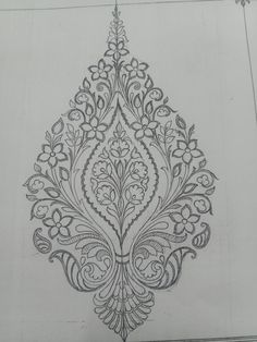 Embroidery Buta Designs, Aari Work Motifs, Khakha Designs, Aari Work Tracing Patterns, Embroidery Designs Drawing, Dress Embroidery Designs, Buta Design, Butta Design