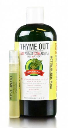 Thyme Out is an all natural product designed to help czema, psoriasis, ringworm, cold sore, rosacea, acne, foot fungus, and more. Thyme Skin Care, Thyme For Acne, Cold Sore, Prevent Acne, Itchy Skin, Skin Issues, How To Treat Acne, Facial Skin Care