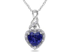 This captivating 2.00 carat (ctw) sapphire and diamond necklace is a symbol of eternal love. A blue sapphire heart shines at the center and is charmingly adorned with an infinity design of sterling silver and diamond gems. eBay Templates by OCDesignsOnline home Contact Us View All Items Feedback Menu Categories Rings Engagement Rings Bands Necklaces Earrings Solitaire Earrings Bracelets Heart Jewelry Silver Jewerly Newsletter Add Gem & Harmonyto your Favorites and receive Our e-mail newsletters Formal Sapphire Heart Necklace, Fine Jewelry Blue Heart Necklace, Blue Heart Necklace With Heart Charm For Wedding, Blue Heart-shaped Fine Jewelry Necklace, Blue Heart Cut Necklace For Formal Occasions, Blue Heart Charm Necklace For Wedding, Blue Heart Pendant Necklace For Wedding, Elegant Blue Necklaces For Valentine's Day, Elegant Blue Necklace With Heart Charm