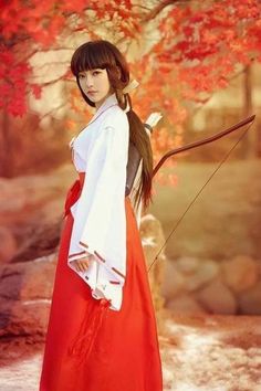 Kikyo Cosplay, 3 People Halloween Costumes, Inuyasha Cosplay, Belle Cosplay, Best Friend Halloween Costumes, Snk Cosplay, Bow And Arrow, Poses References