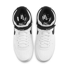 Nike Air Force 1 '07 High 'White Black' White/Black CT2303-100 Nike Tracksuit, Converse New, Air Force 1 High, Nike Air Force 1 07, High Shoes, Mens Nike Air, Nike Tech, Nike Air Force 1, Nike Jordan